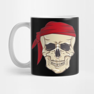skull with red bandana Mug